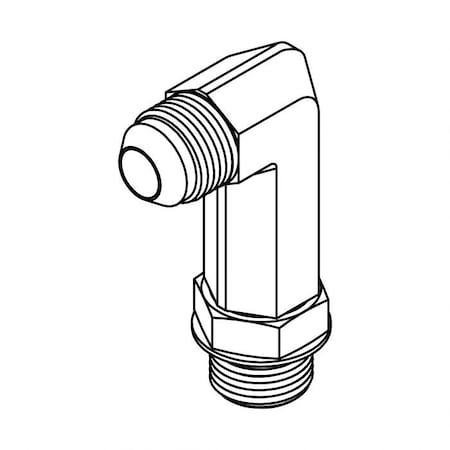 Hydraulic Fitting-Steel08MJ-10MOR 90 EX LONG 2.89